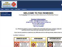 Tablet Screenshot of fishremedies.com